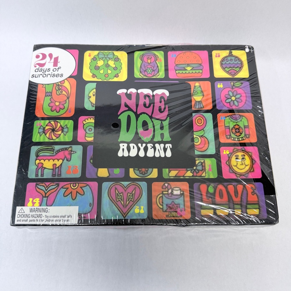 NeeDoh Advent Calendar 24 Days of Groovy Sensory Surprise Holiday Fidget Set NEW